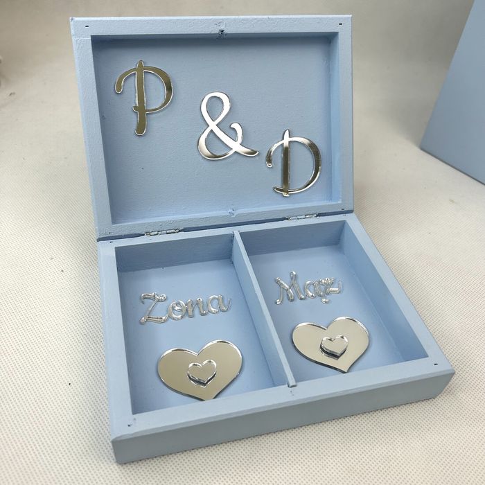 Zestaw pudełek na koperty i obrączki