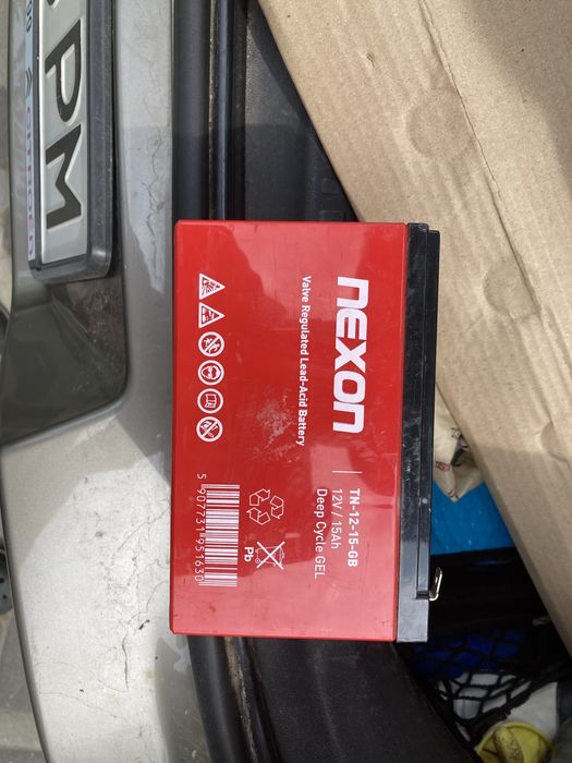 Акумулятор гелевий NEXON 12V 15Ah Gel / батарея UPS