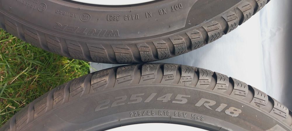 Koła zima MERCEDES A/B/CLA 7.5x18 , ET49 + 225/45R18, TPMS, 2022r, 7mm