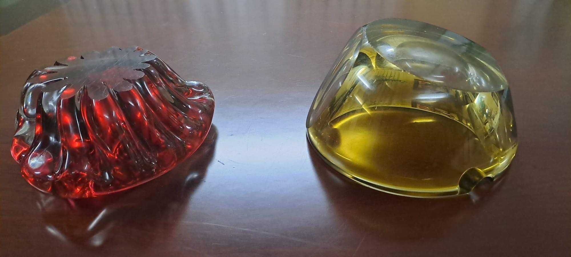3 Cinzeiros de vidro Murano muito pesados
