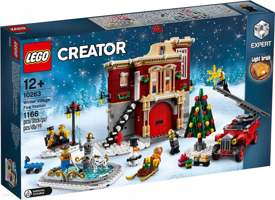LEGO 10263 Remiza strażacka w zimowej wiosce NOWE UNIKAT MIKOŁAJ