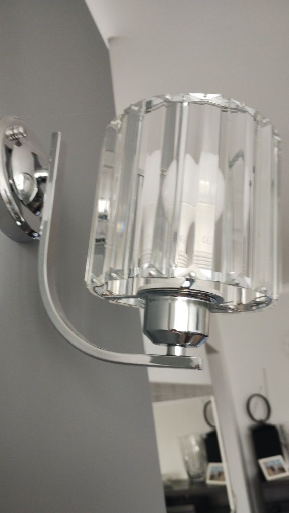 Lampa kryształowa kinkiet