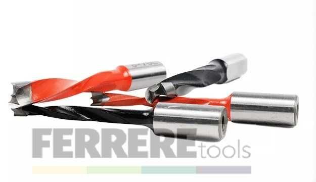 Wiertło przelotowe nieprzelotowe puszkowe szybkozłączka