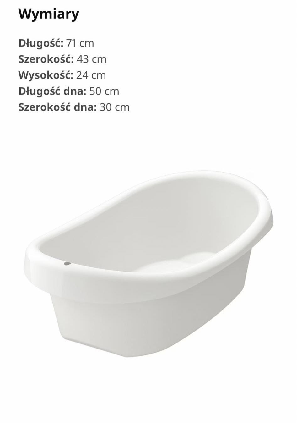 Wanienka Wanna z leżaczkiem dla dziecka
