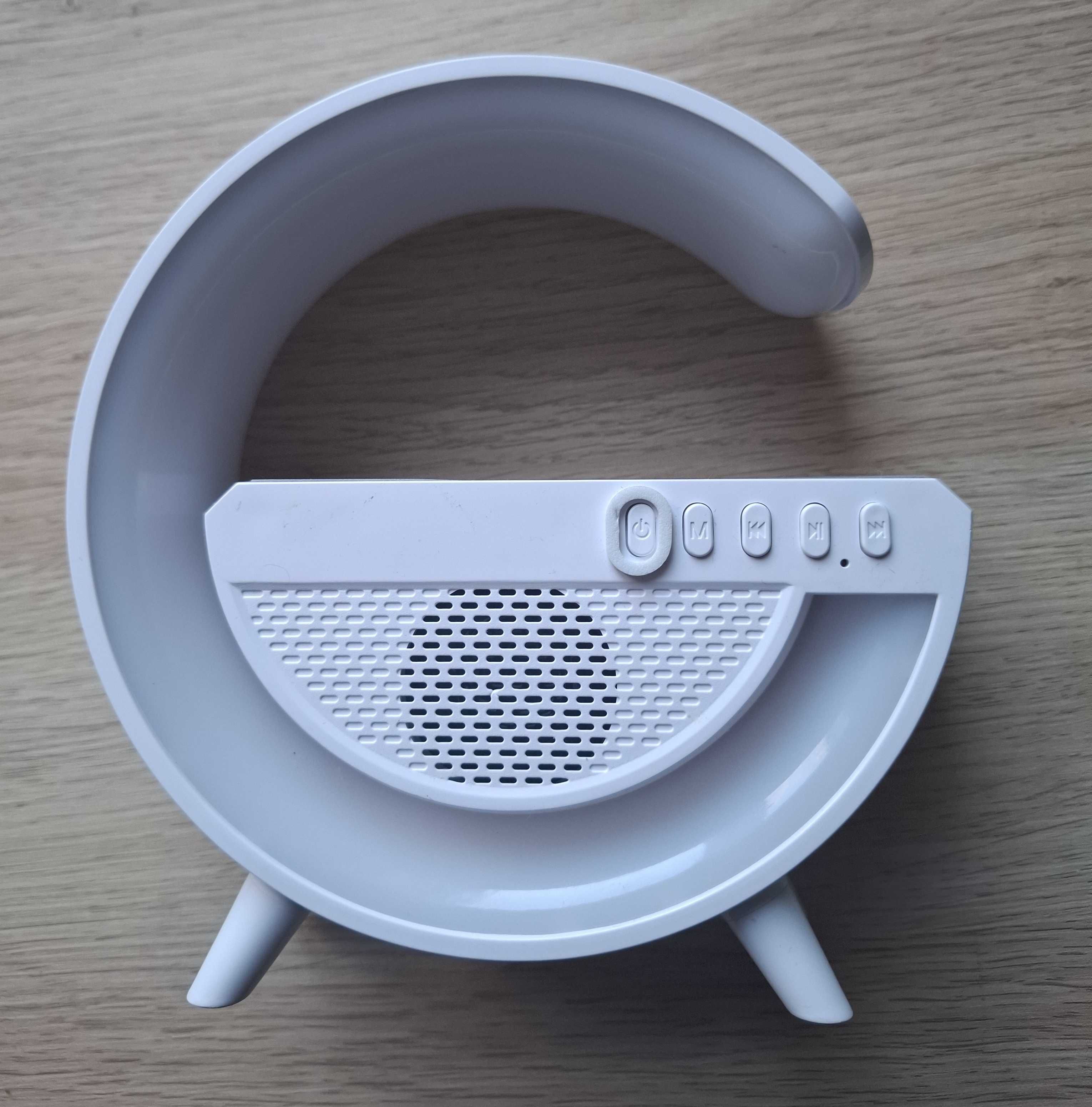 Głośnik RGB Google Bluetooth Ładowarka Indukcyjna