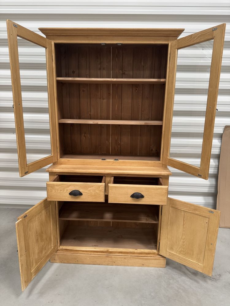Szafka fitryna mebel vintage lite drewno