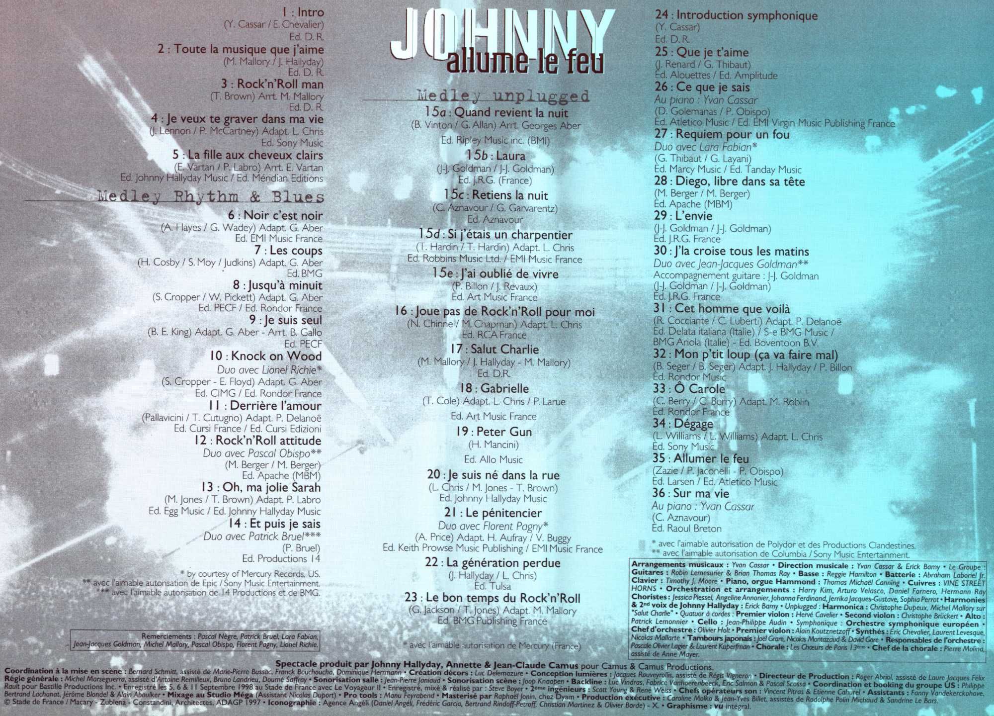 Johnny Hallyday Stade de France 98 Allume le feu. Koncert VHS