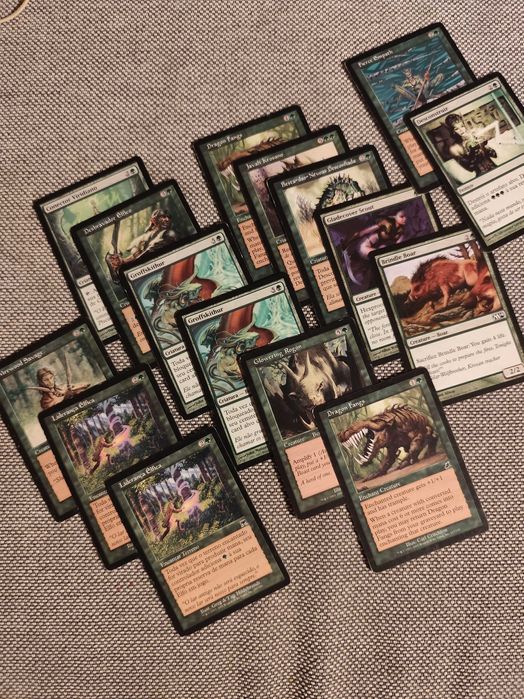 Conjunto diverso cartas Verdes MTG