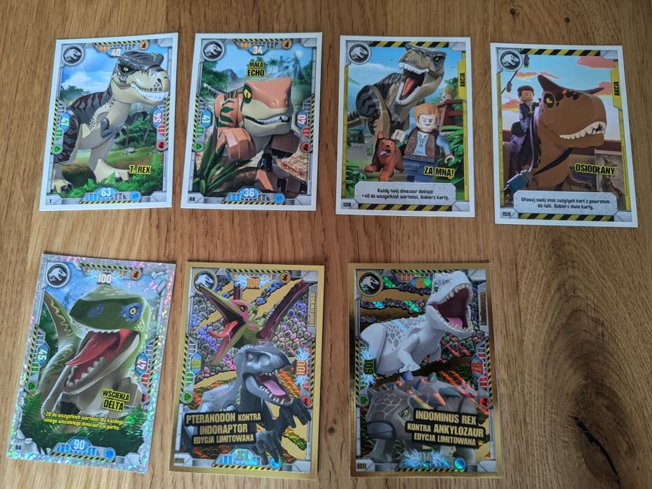 Karty LEGO Jurassic World