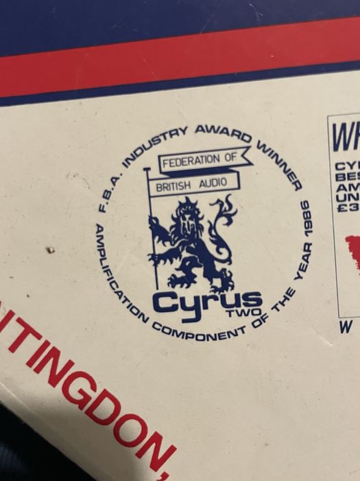 Шикарный британский HI-END усилитель CYRUS TWO + PSX (2х125Вт/14кг)