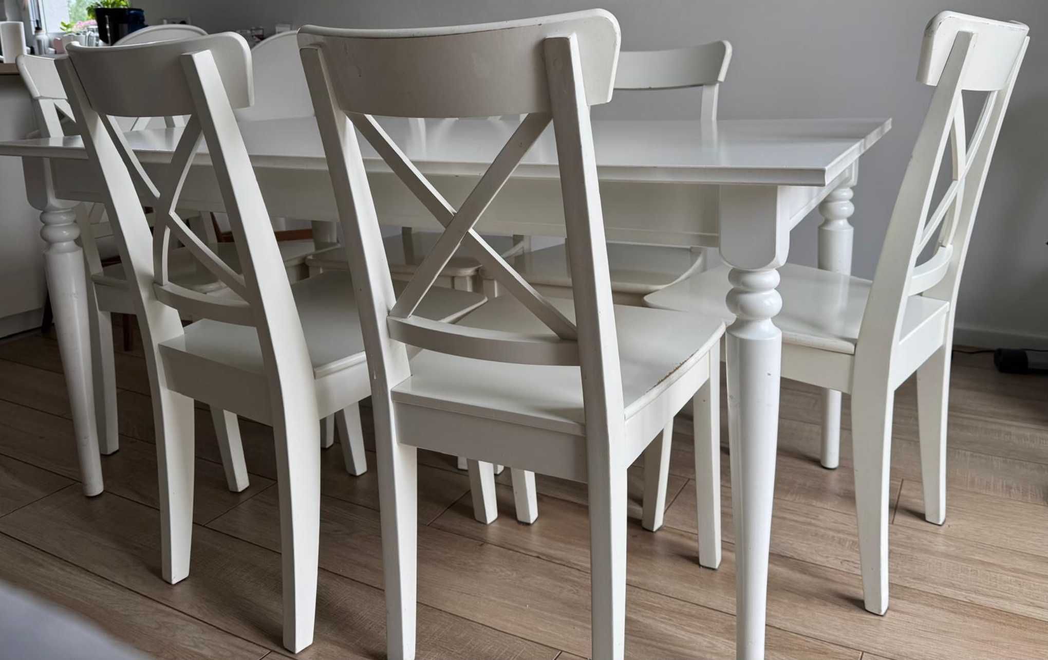 Stół i 6 krzeseł IKEA Danderyd / Ingolf