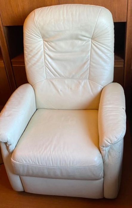 Fotel elektryczny rozkładany rehabilitacyjny sprawny z Niemiec skóra