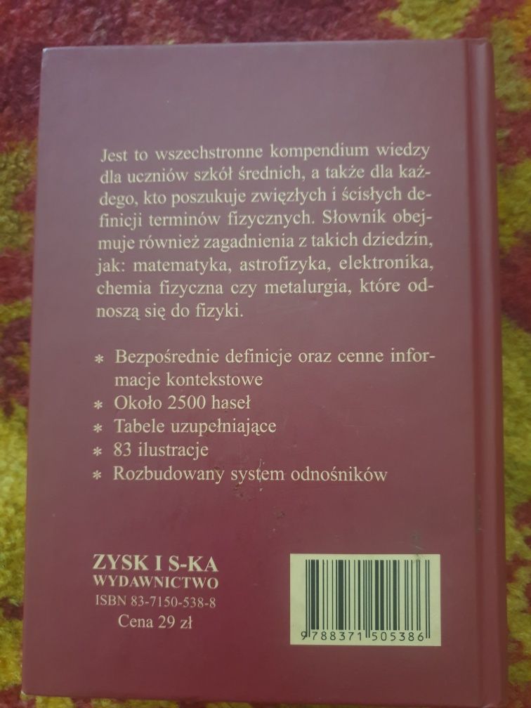 Minisłownik szkolny Fizyka