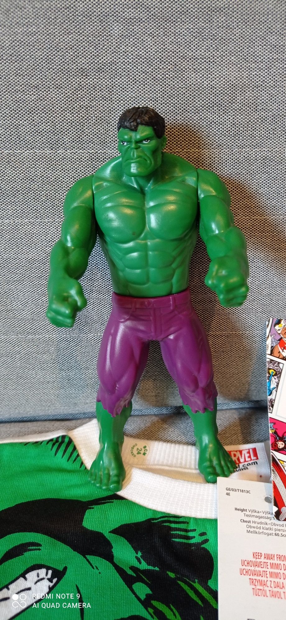 Koszulka nowa Marwel Hulk Spiderman Ironman figurka Hulk