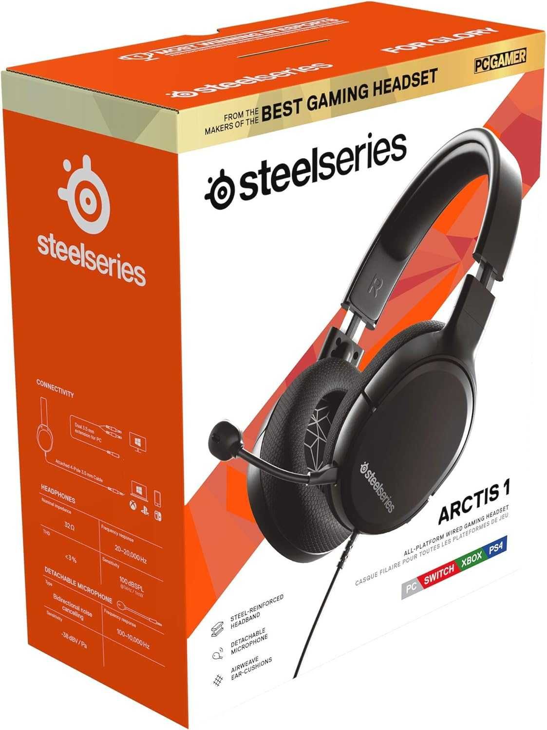 SteelSeries Arctis 1 Słuchawki Gamingowe PC, PS5, PS4 Xbox NOWE
