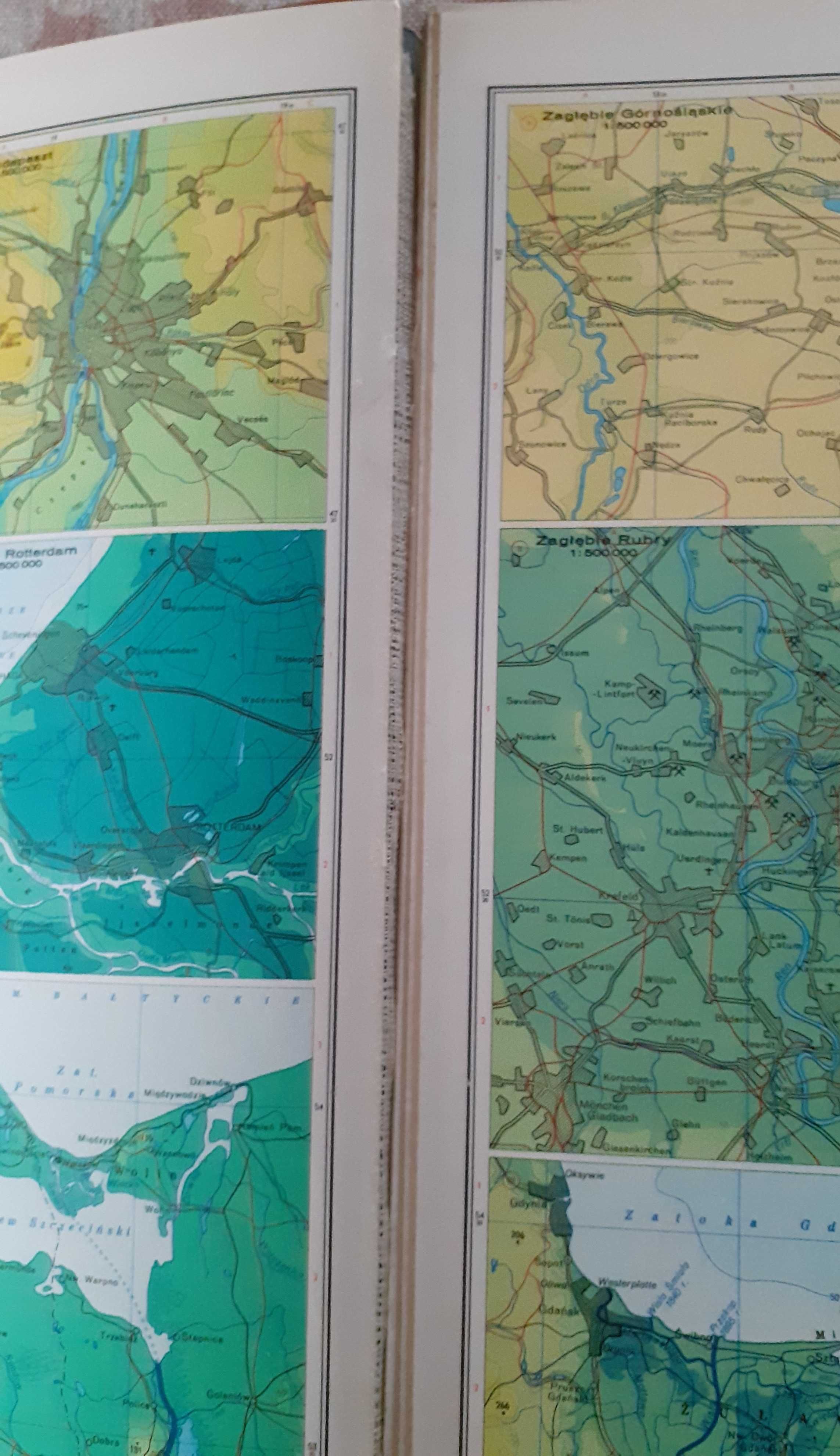 kompletny Atlas Geograficzny 1973 PRL - dla kolekcjonerów