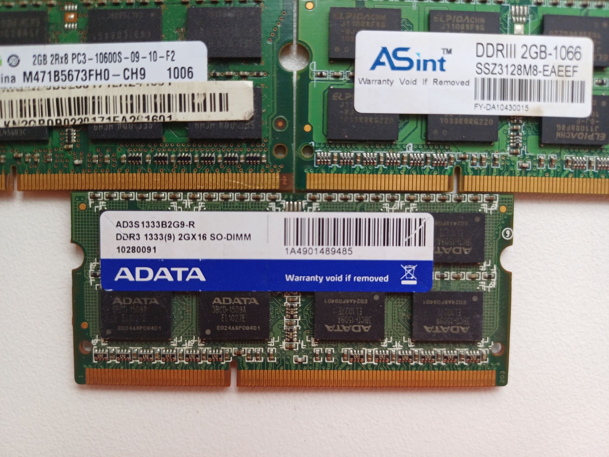 18 GB ram ddr3 4xpo 4gb i 2x2gb