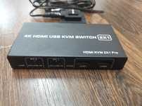 Przelacznik kvm 2 komputery 1 monitor HDMI usb