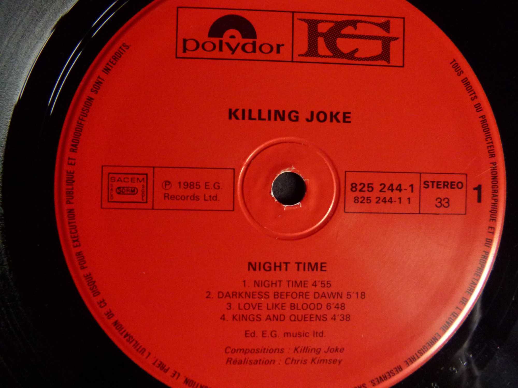 Disco vinil 33T Lp Killing Joke : Night Time (1983)