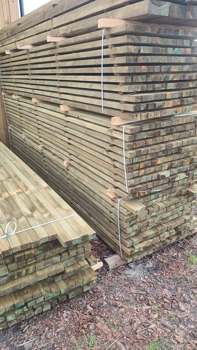 Więźba dachowa impregnowana transport drewno konstrukcyjne tartak wywi