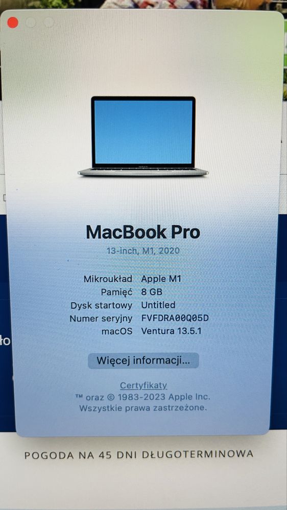 Macbook Pro M1 8/256