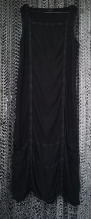 Стильное платье - футляр из натурального льна, лен 100%