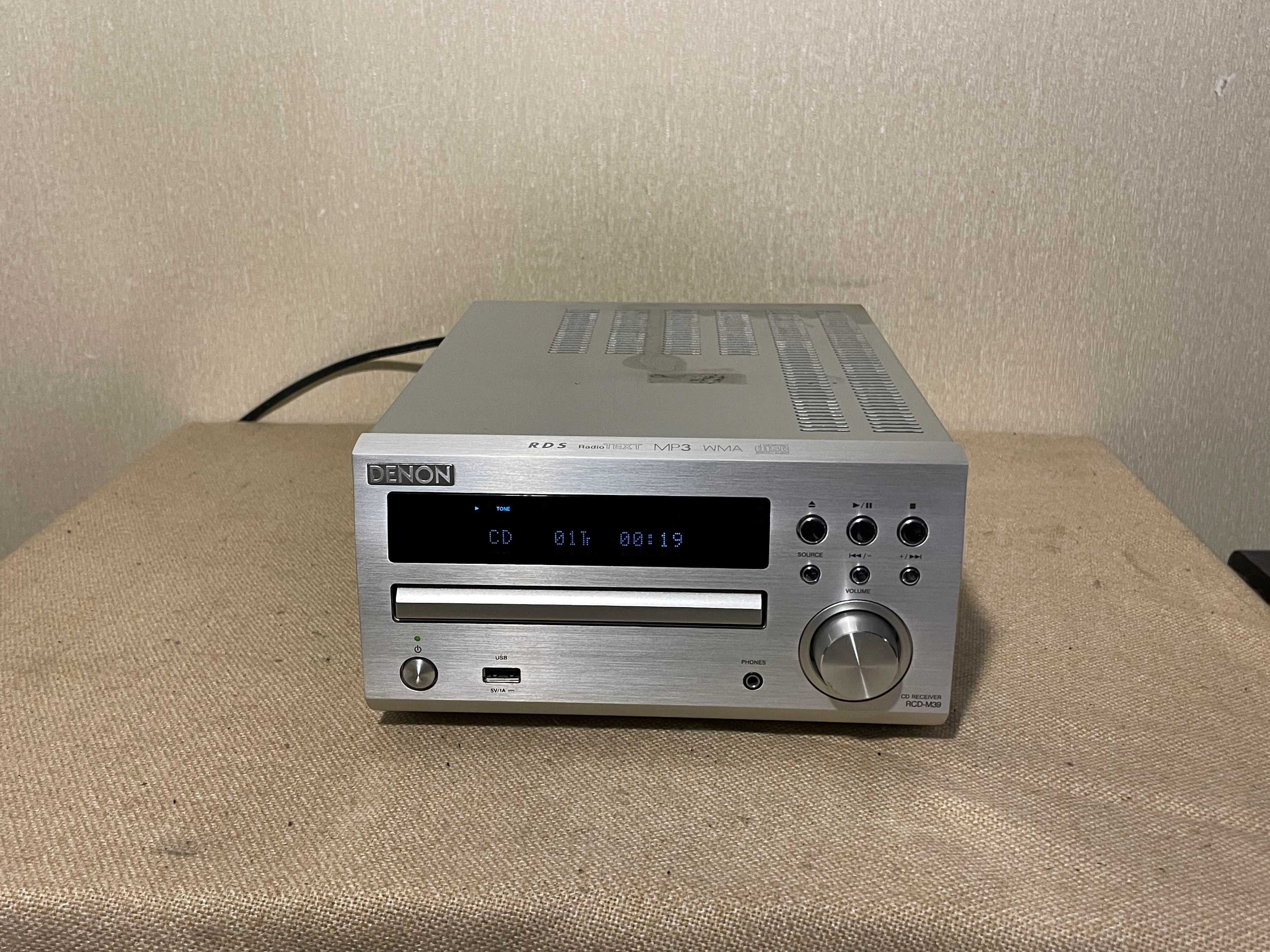 Качественный миди CD/MP3-ресивер DENON RCD-M39 (2х30Вт)