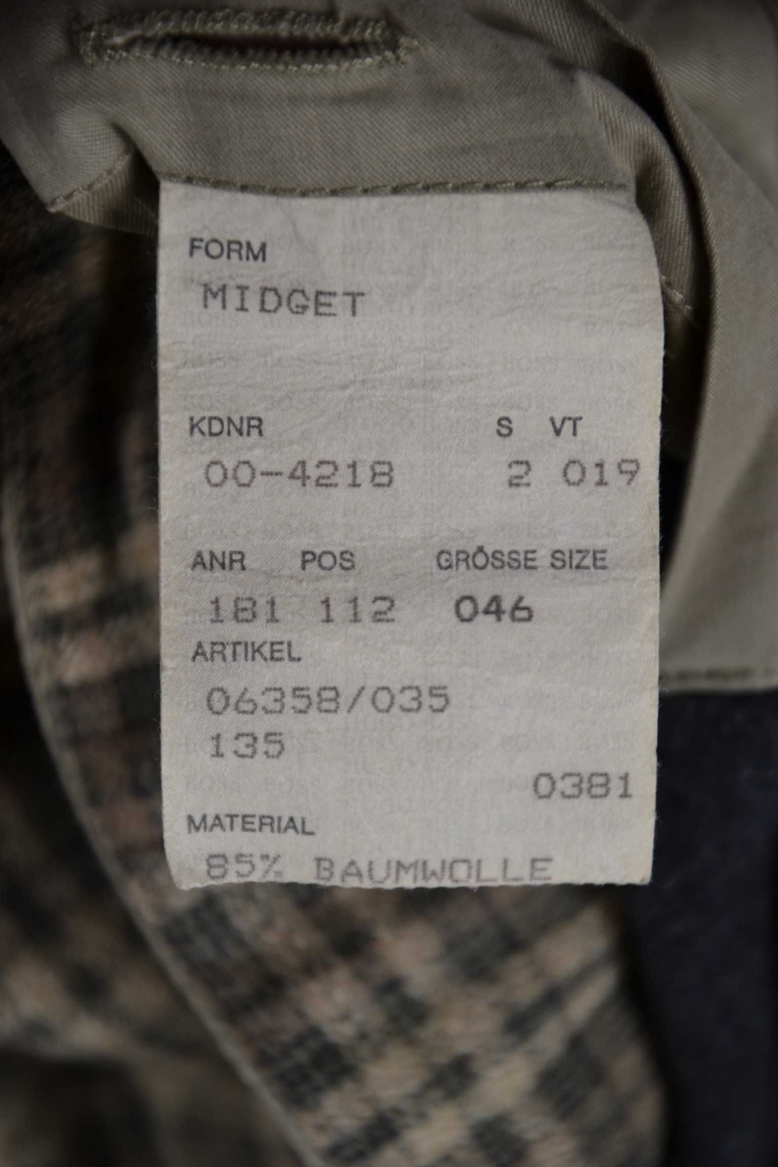 HUGO BOSS Midget Trench Płaszcz Męski 46 Oryginalny Super Stan Bawełna