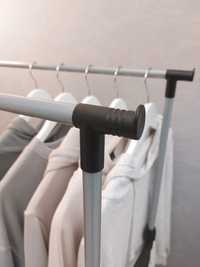 Двойная и одинарная металлическая вешалка, стойка для одежды