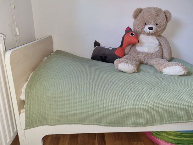Rozsuwana rama łóżka Ikea Slakt, łóżko dziecięce, łóżko młodzieżowe