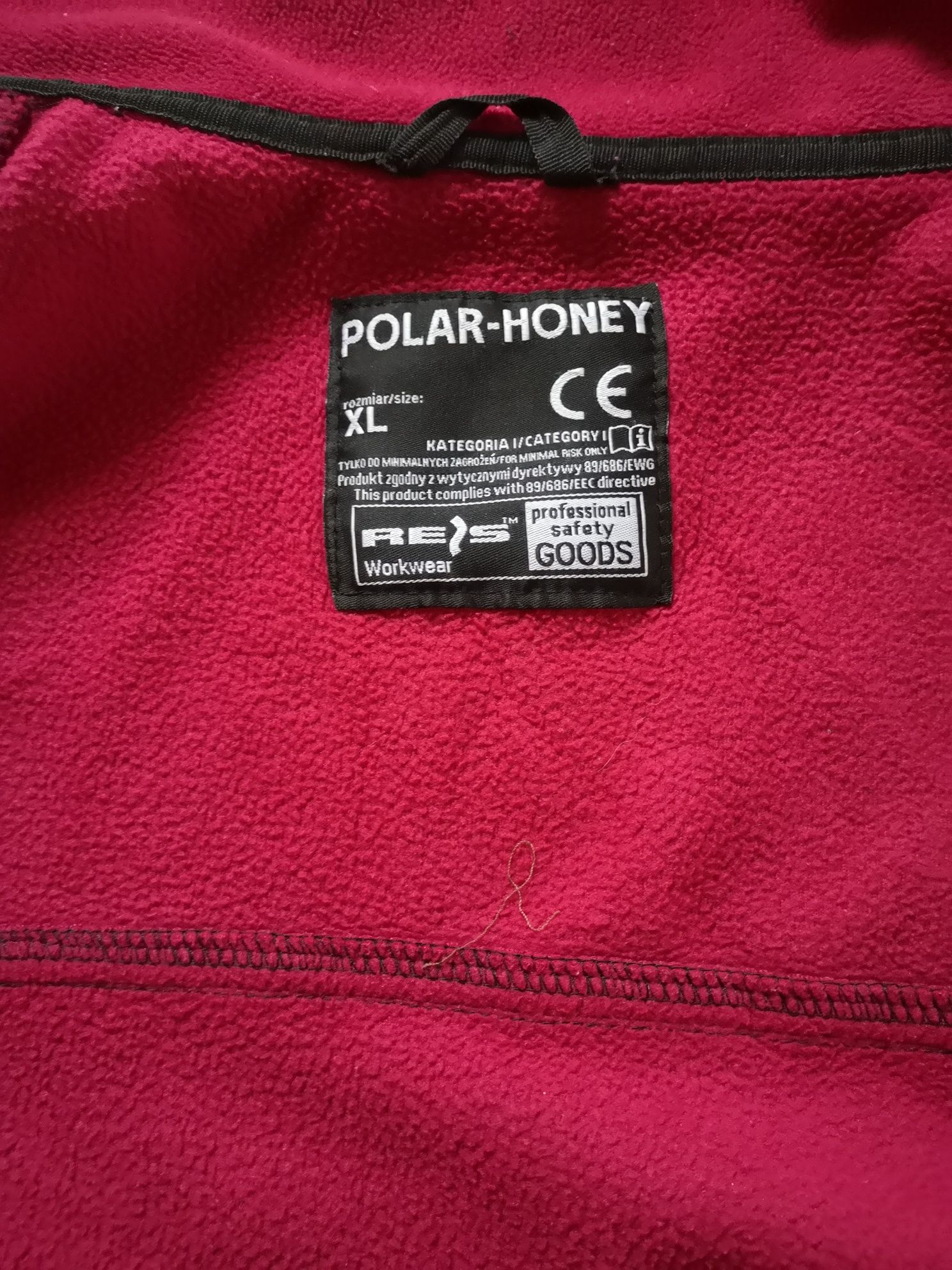 Bluza polarowa Reis Workwear Polar-Honey XL czerwona