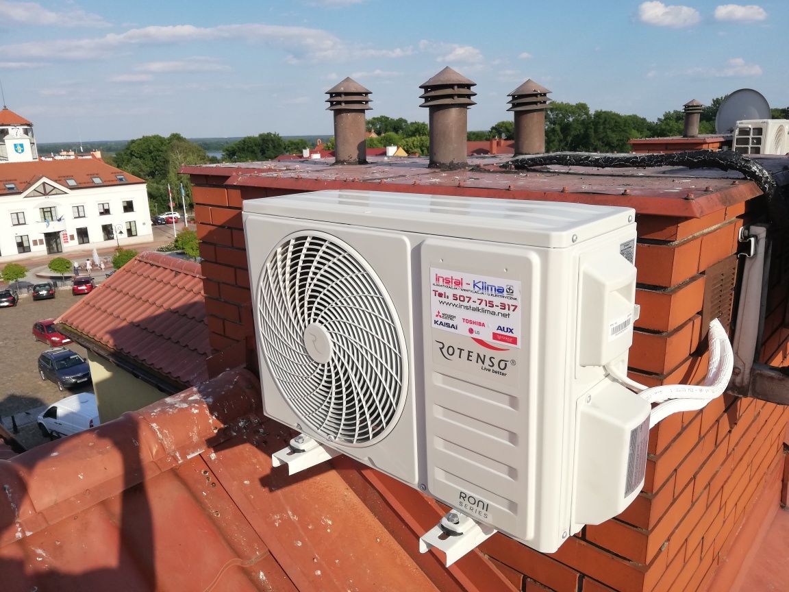 Klimatyzacja ROTENSO LG Mitsubishi AUX TOSHIBA Kaisai GREE montaż