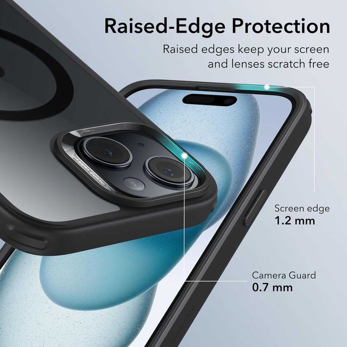 ESR Protective Phone Case etui do iPhone 15 Plus MagSafe pół matowe