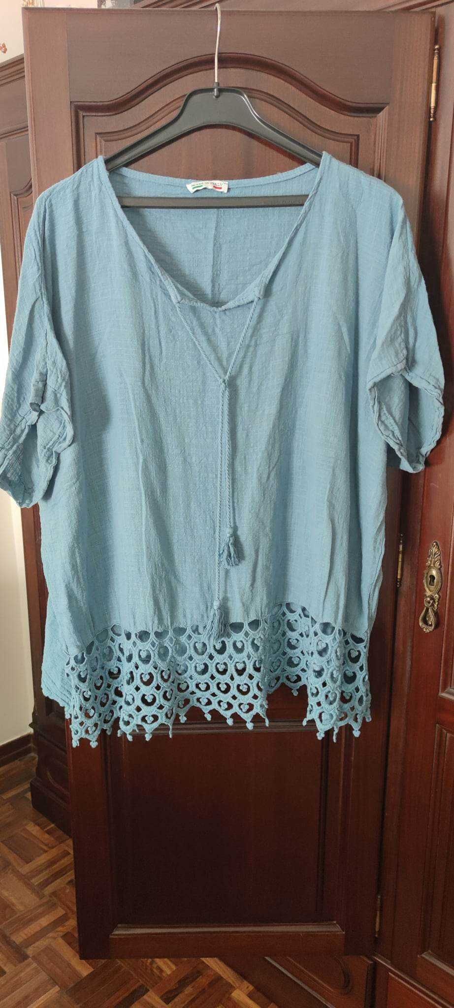 Blusa Azul (oversized) XL