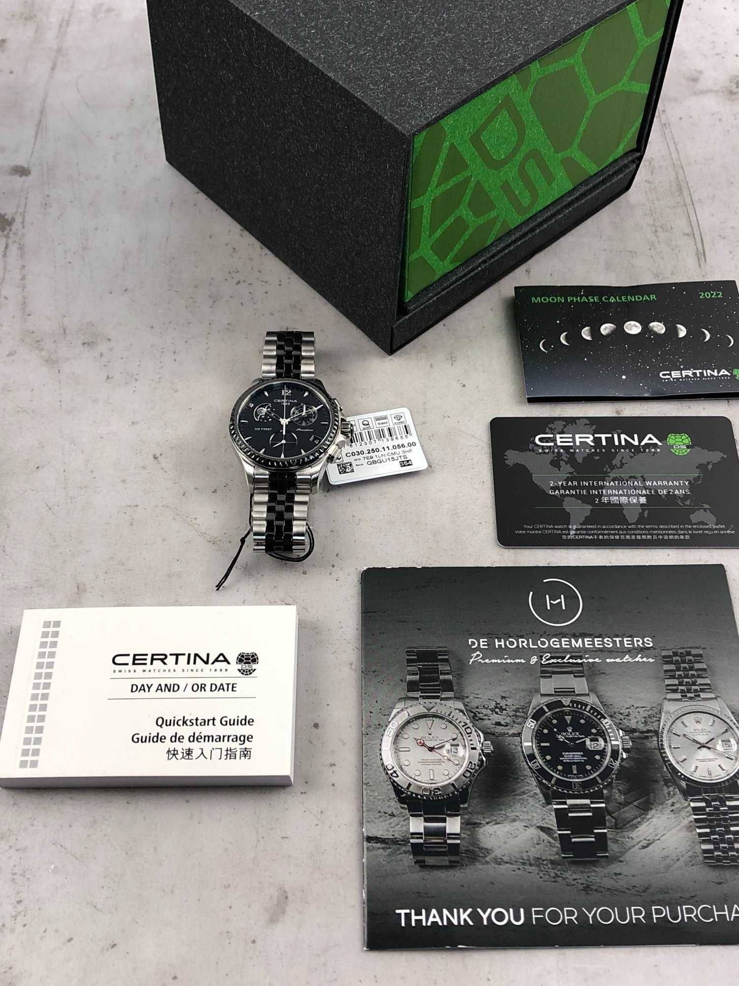 Zegarek Męski Certina DS First Ceramic Moonphase Chronograph