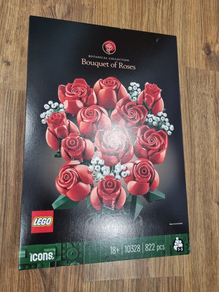 Lego 10328 bukiet róż kwiatów róże walentynki dzień kobiet
