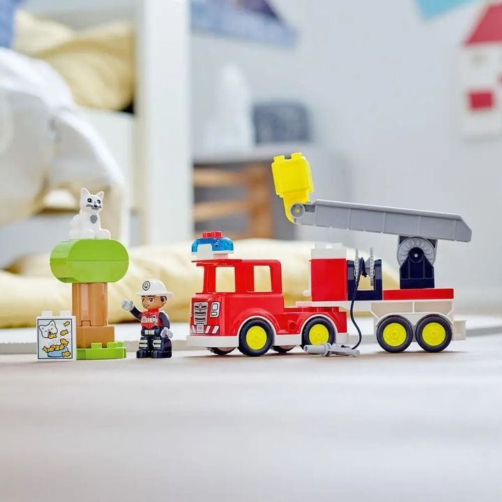 Lego Duplo Straż Pożarna Samochód Wóz Strażacki 10969 Duże Klocki Dla