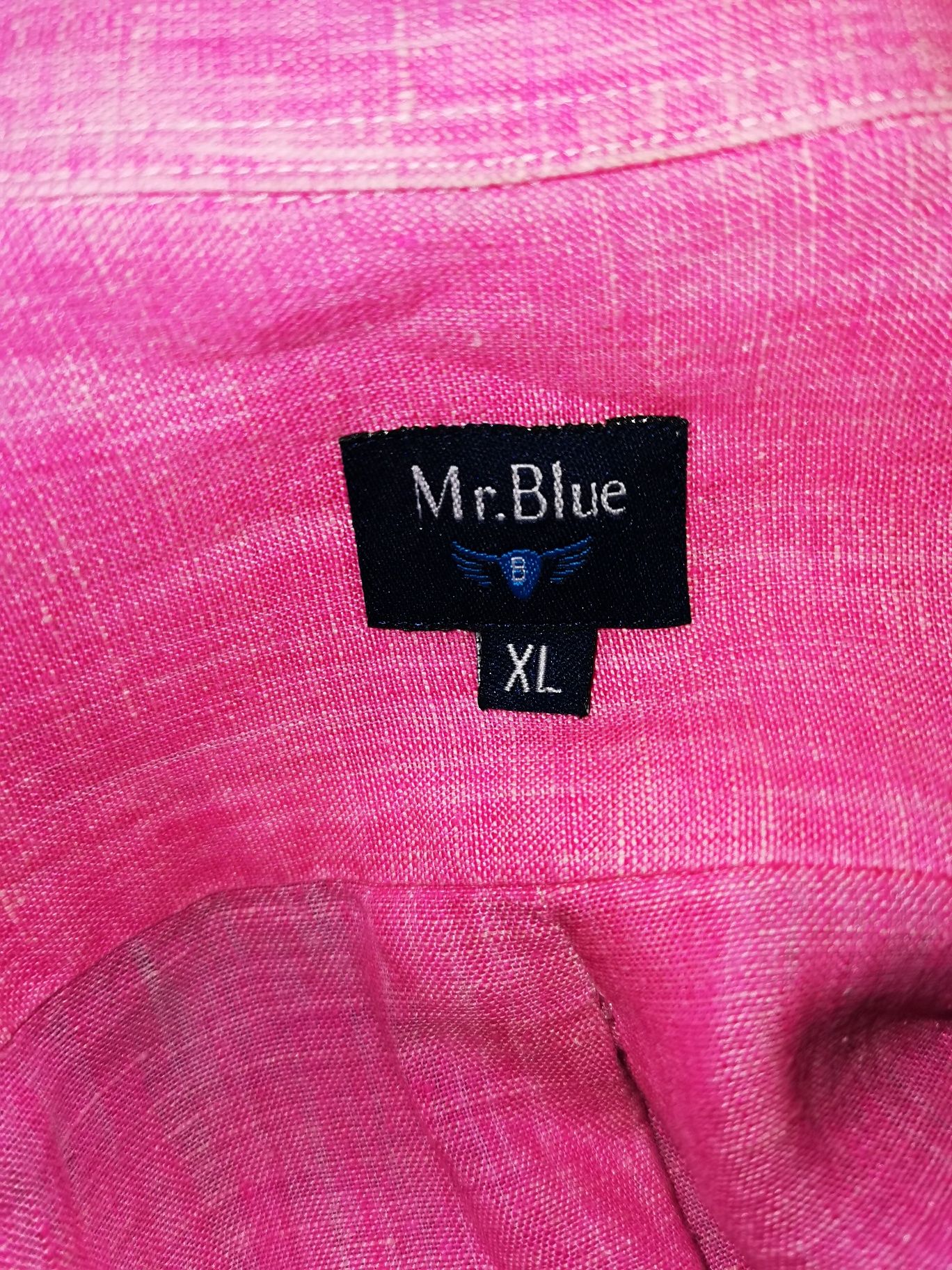 Camisa Rosa Slim Fit Mr. Blue Tam XL