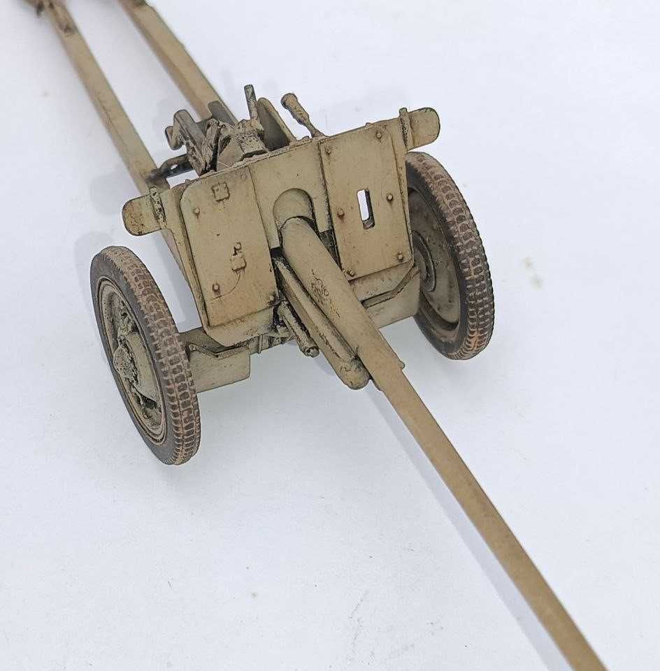 Сборная пластиковая модель.1/35 ICM.Пушка 7.62 cm Pak 36(r)(Собранная)