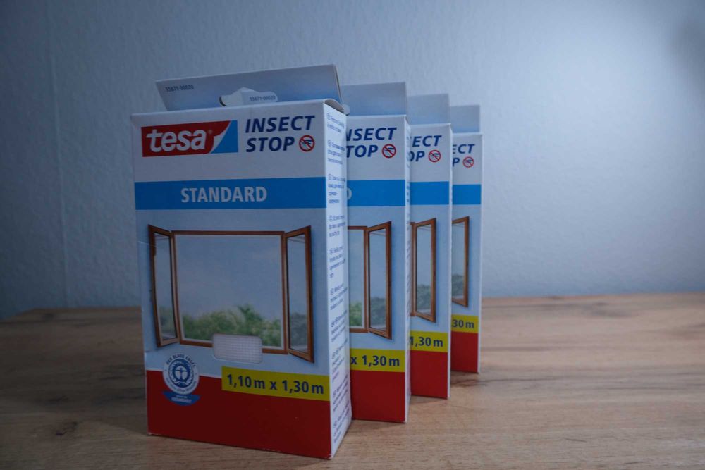 tesa Insect Stop STANDARD moskitiera do okien biała - 110 cm x 130 cm
