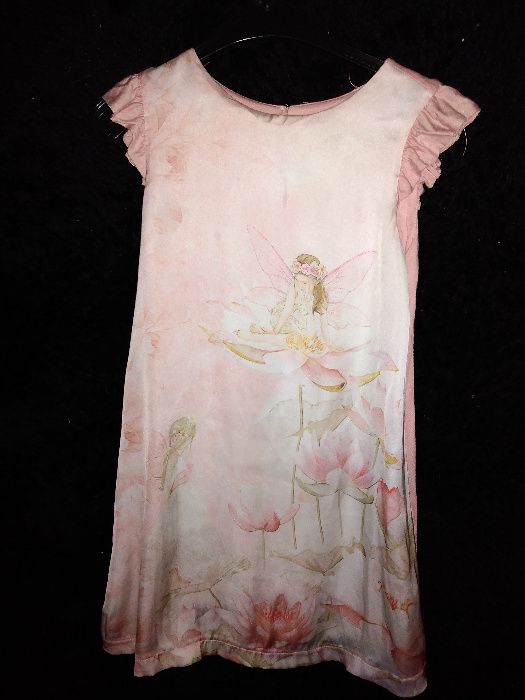 Vestido fadas 5-6 anos oferta de portes de envio