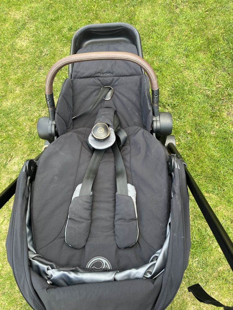 Spacerówka i stelaż cybex priam 4.0 rose gold czarny wózek