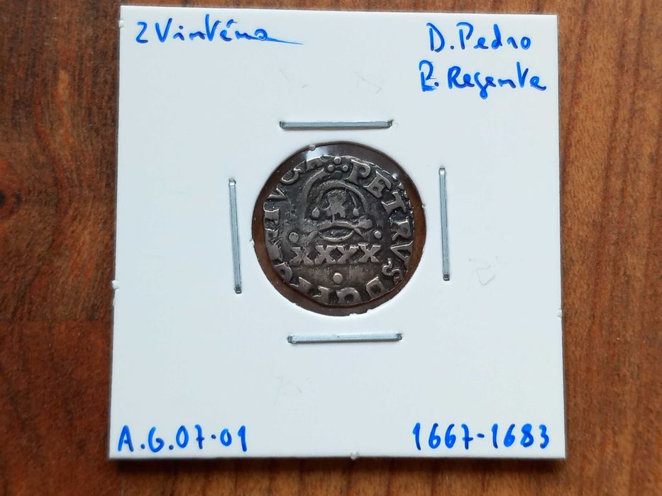 Moeda 2 Vinténs D. Pedro P. Regente