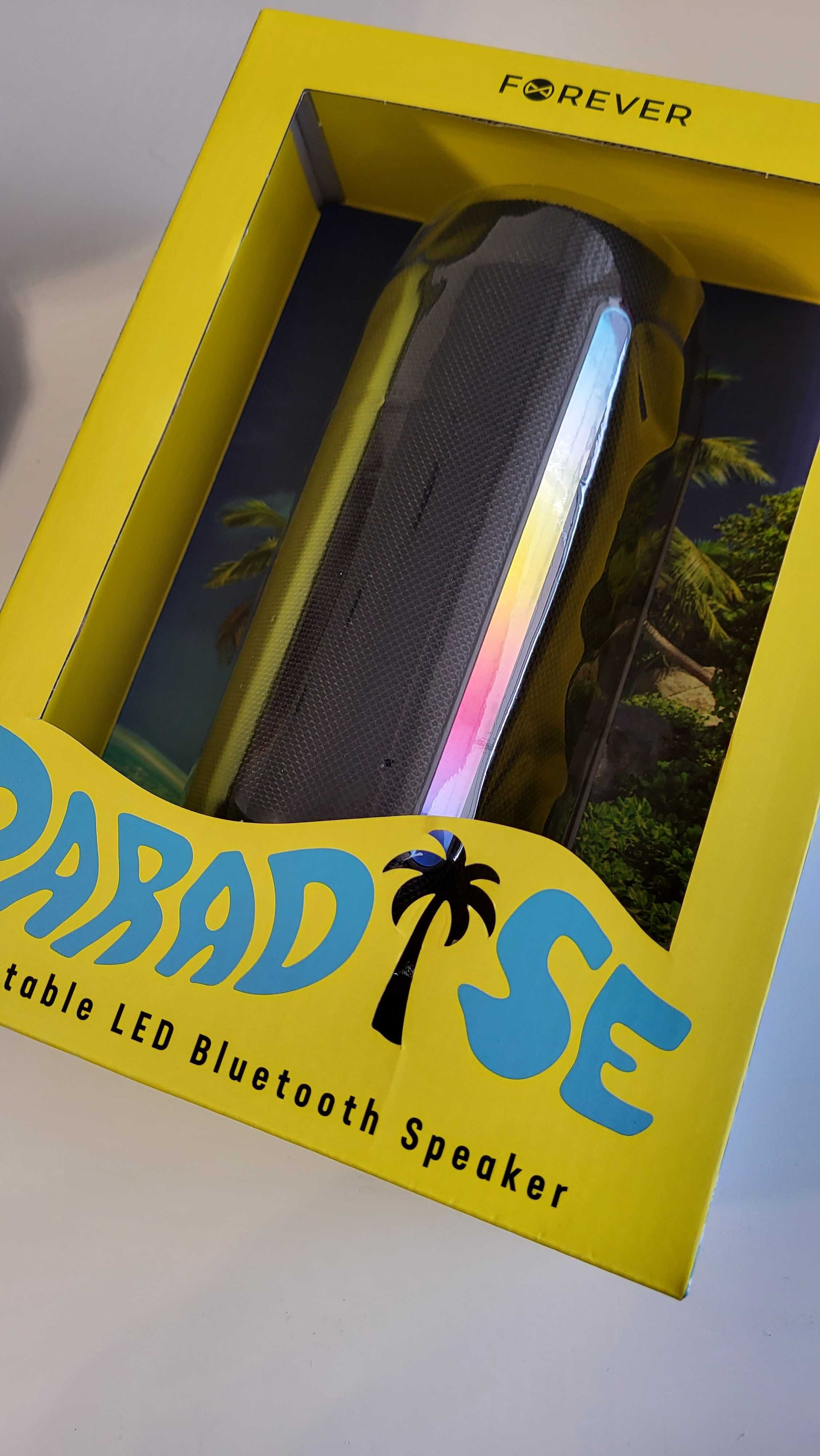 Głośnik bluetooth FOREVER Paradise RGB 20W usb c nowy!