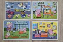 Puzzle świnka Peppa 4w1