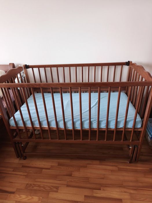 Дитяче ліжечко Дубок з маятником+ матрац