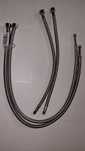 Węże do baterii umywalkowej 3/8" M10 DN8, 40 i 80cm. 4szt
