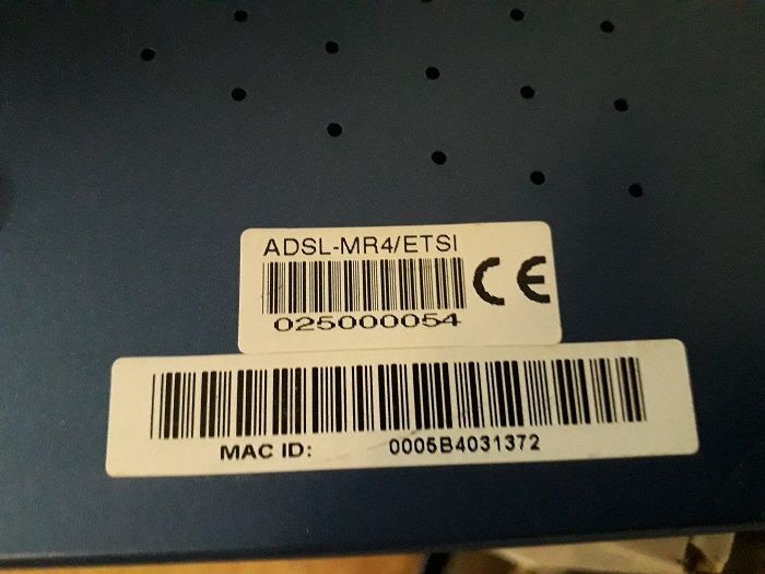 Router/modem ADSL 4portas 10/100