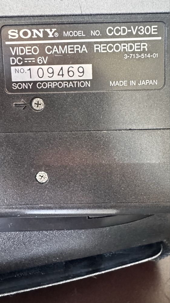 Sony Handycam CCD-V30E Vídeo 8 – Funciona! Bateria + Carregador