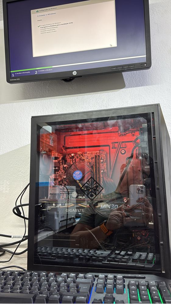 Board + Cpu Intel i5 8400 (Socket 1151) - Cooler e Espelho Incluido